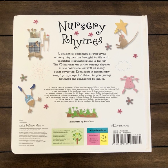 Nursery Rhymes book with sing along CD - Picture 4 of 5